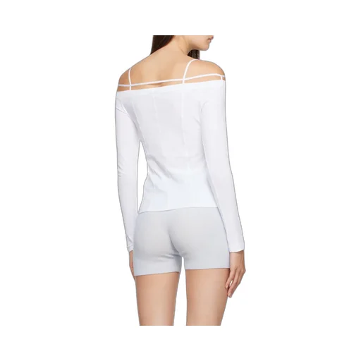 Shoulder Strap Long-Sleeved T-Shirt