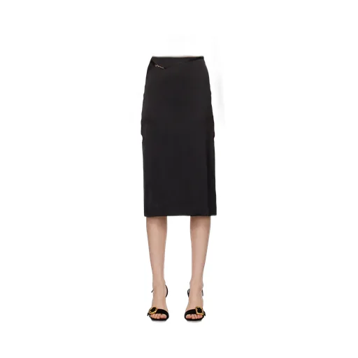 Logo Plaque Midi Skirt