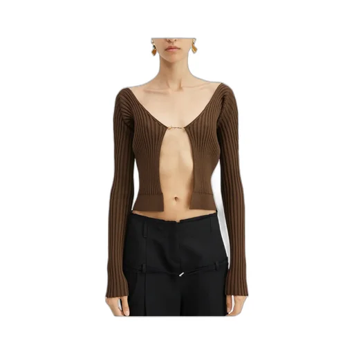 Logo Plaque Long-Sleeved Cardigan