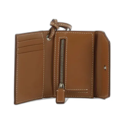Logo Lettering Neck Strapped Wallet