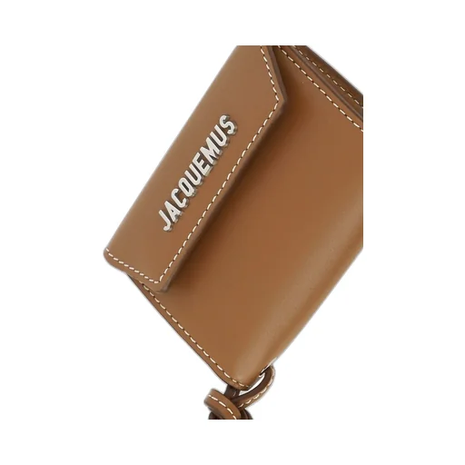 Logo Lettering Neck Strapped Wallet