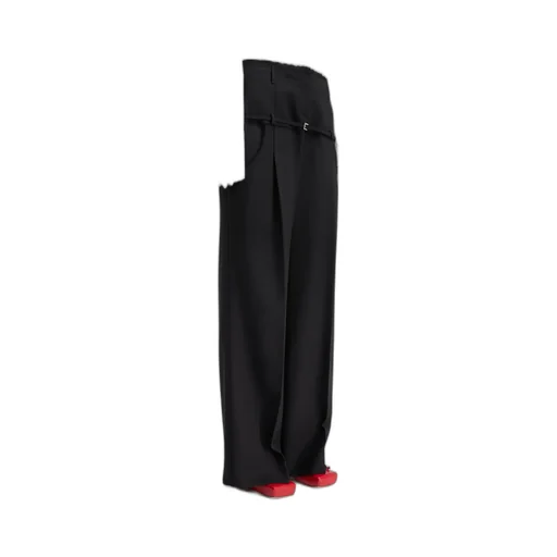 Belted Wide-Leg Pants