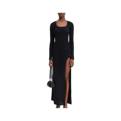 Slit Knitted Dress