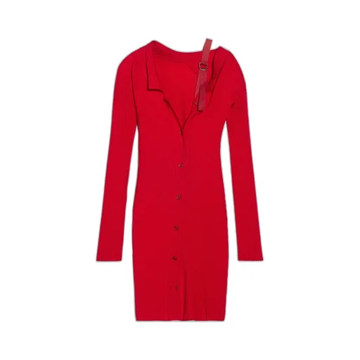La Robe Maille Colin Ribbed Mini Dress