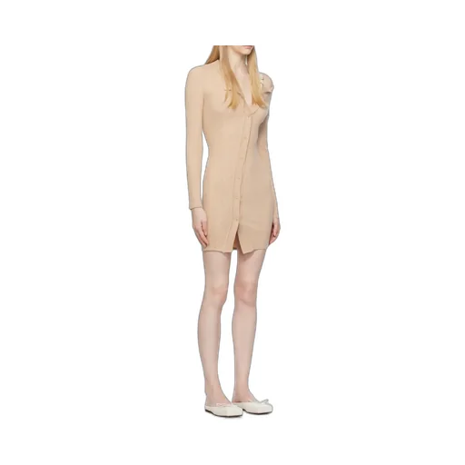La Robe Maille Colin Ribbed Mini Dress
