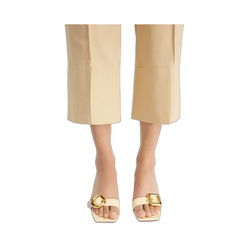 Square-Headed High-Heeled Sandals