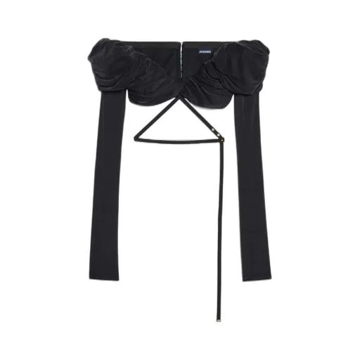 Ruffled Off-Shoulder Crop Top