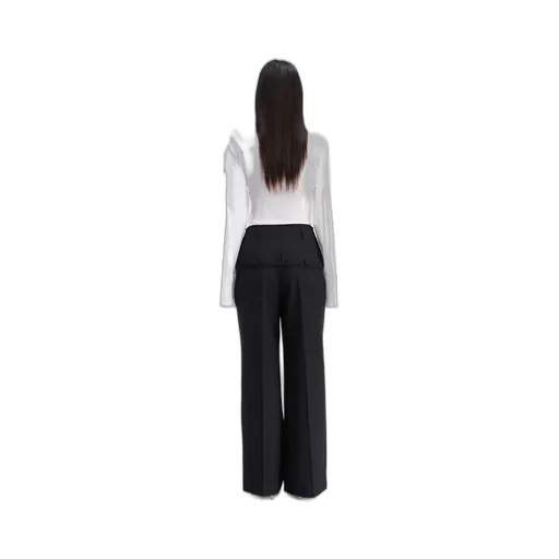 Belted Wide-Leg Pants