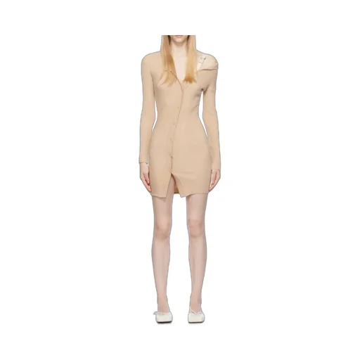 La Robe Maille Colin Ribbed Mini Dress