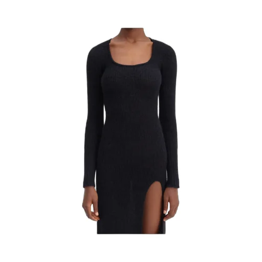 Slit Knitted Dress