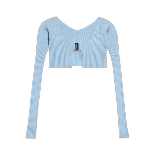 Ribbed Knit Cropped Cardigan