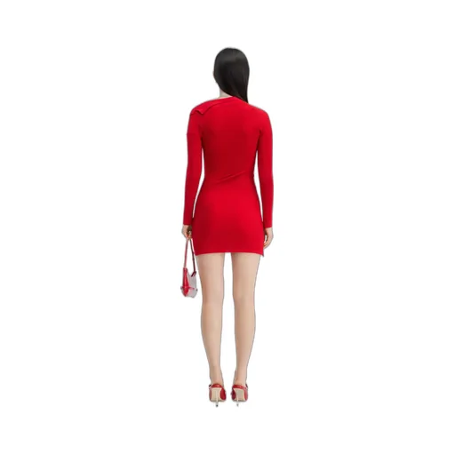 La Robe Maille Colin Ribbed Mini Dress