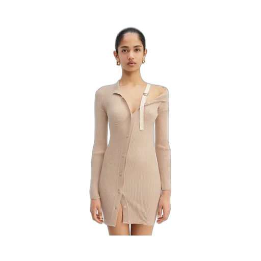 La Robe Maille Colin Ribbed Mini Dress