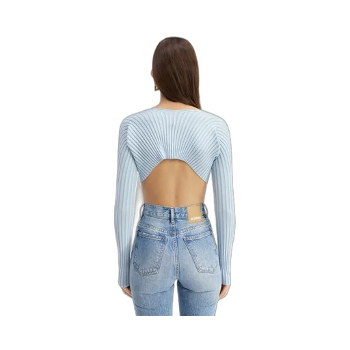 Ribbed Knit Cropped Cardigan