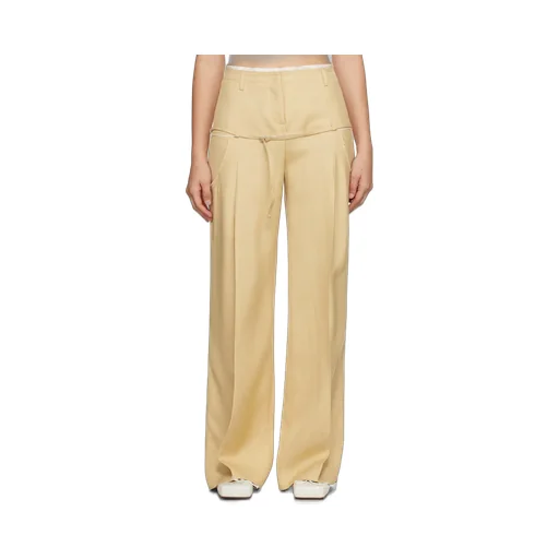 Belted Wide-Leg Pants