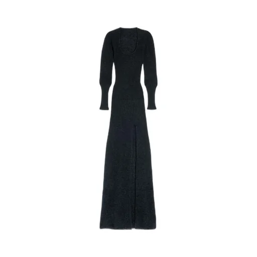 Slit Knitted Dress