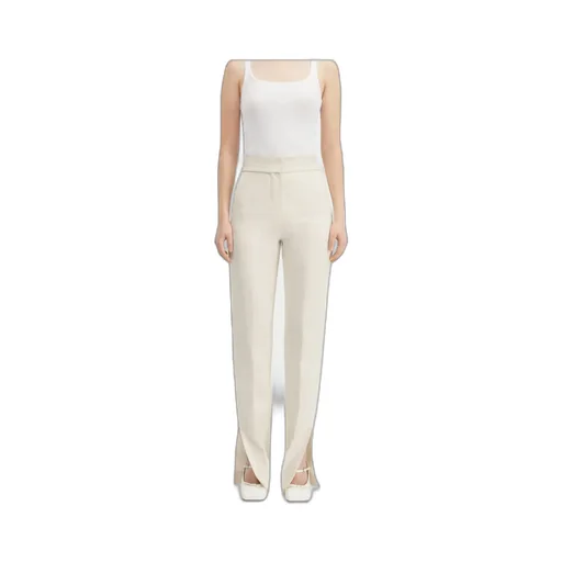 Side Split Straight-Leg Pants