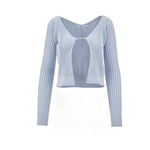 Logo Plaque Knitted Cardigan