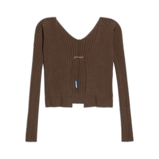 Logo Plaque Long-Sleeved Cardigan