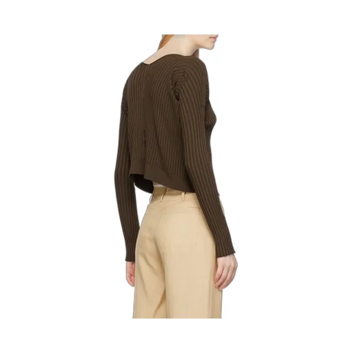 Logo Plaque Long-Sleeved Cardigan