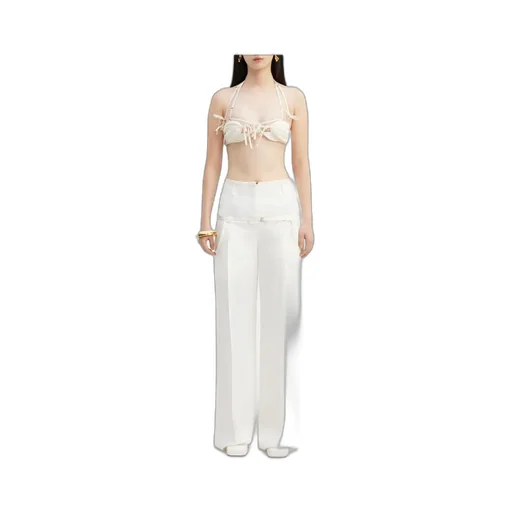 Belted Wide-Leg Pants
