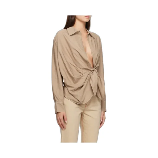 La Chemise Bahia Tied-Sash Shirt