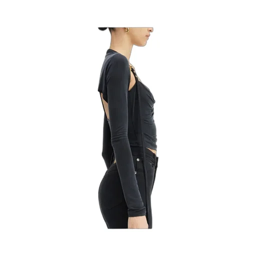 Peplo Draped Cut-Out Top