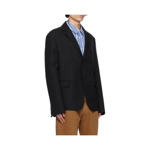Single-Breasted Virgin Wool Blazer