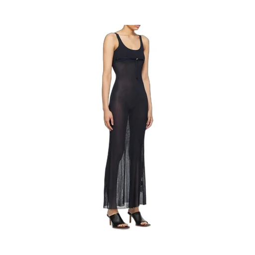 Belted Long Knit Dress