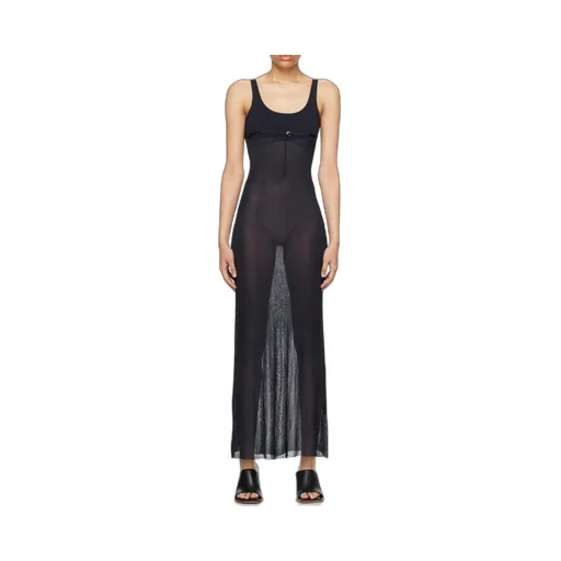 Belted Long Knit Dress