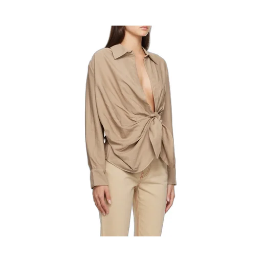 La Chemise Bahia Tied-Sash Shirt