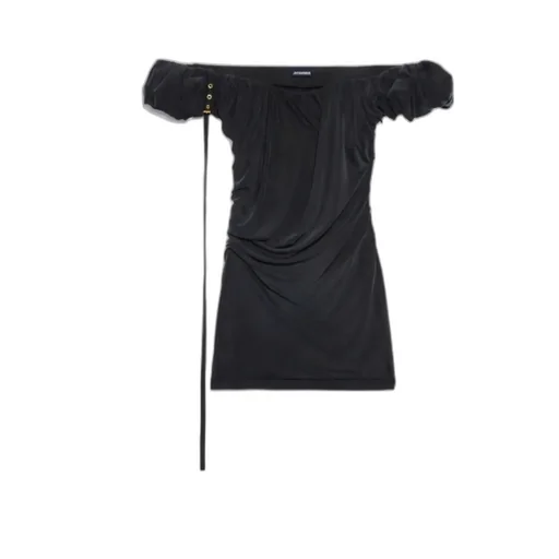Asymmetric Draped Mini Dress