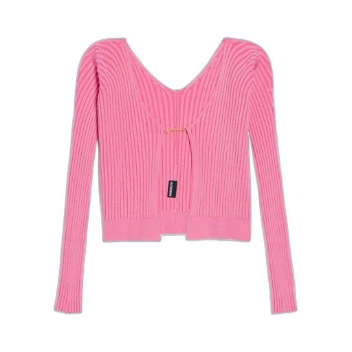 Logo Plaque Long-Sleeved Cardigan