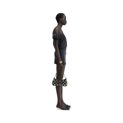 Asymmetric Draped Mini Dress