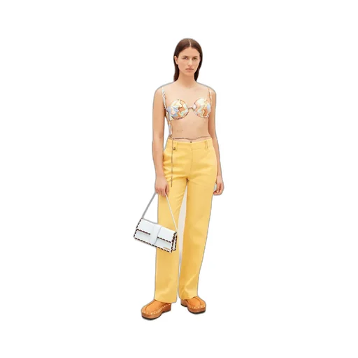 Stitched Pleated Trousers