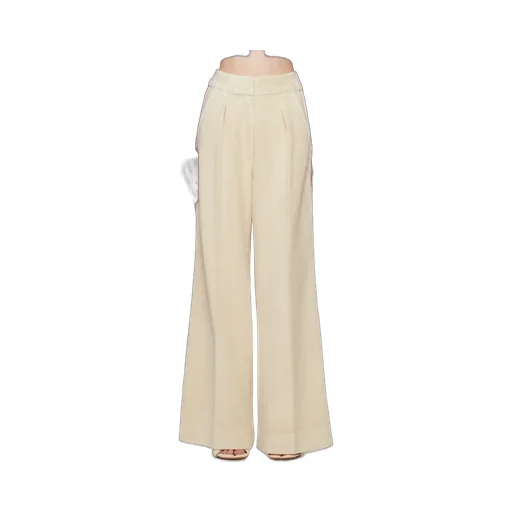 Wide-Leg Flared Trousers