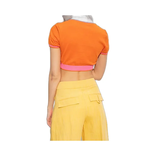 Argyle Check Pattern Cropped Top
