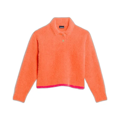 Long-Sleeved Polo Sweater