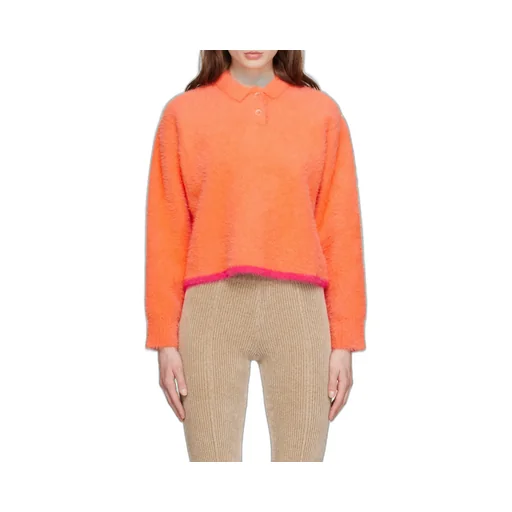 Long-Sleeved Polo Sweater