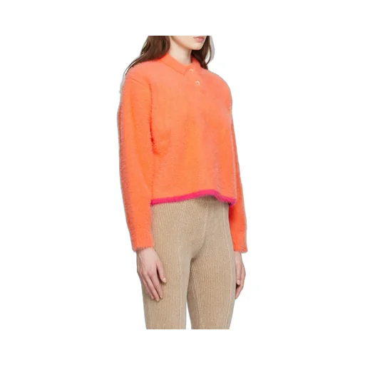 Long-Sleeved Polo Sweater