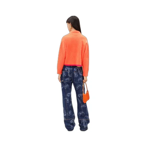 Long-Sleeved Polo Sweater