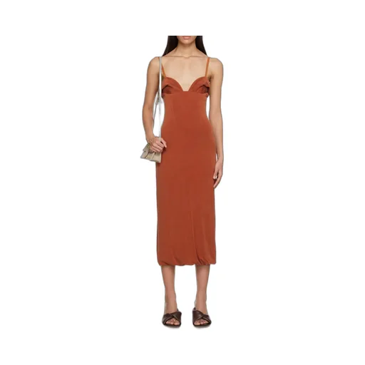 Praia Bustier-Neck Midi Dress