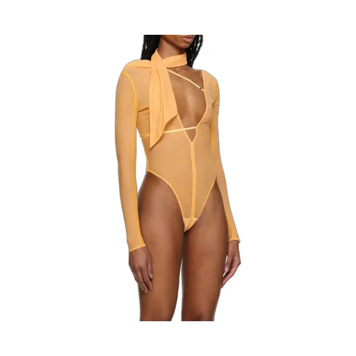 Le Body Abanaba Asymmetric Strappy Bodysuit