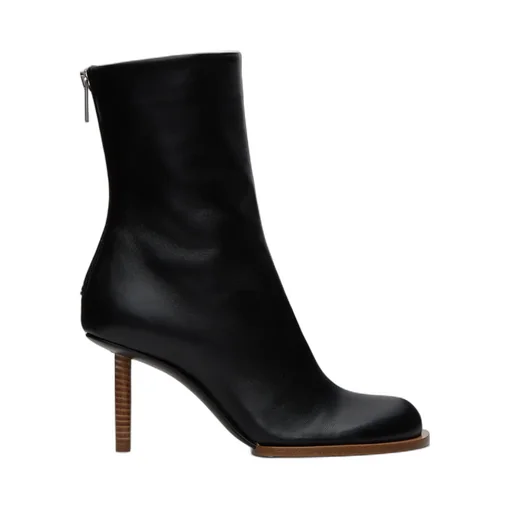 Round Square Ankle Boots