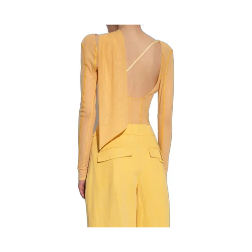 Le Body Abanaba Asymmetric Strappy Bodysuit