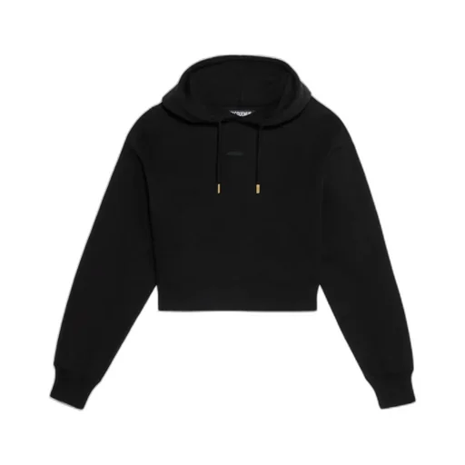 Logo Patch Drawstring Hoodie