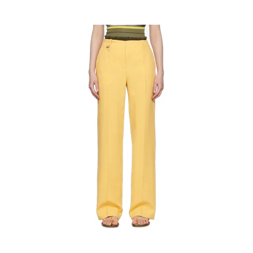 Stitched Pleated Trousers