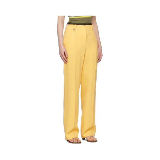 Stitched Pleated Trousers