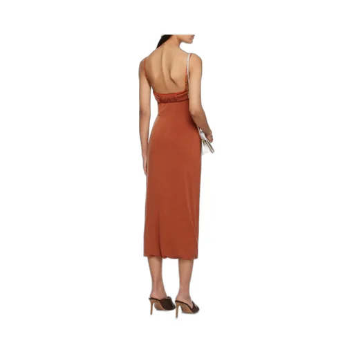 Praia Bustier-Neck Midi Dress