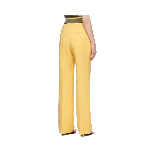 Stitched Pleated Trousers